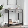 VidaXL Masă consolă, gri sonoma, 75x34,5x75 cm, lemn prelucrat 834178
