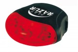 Stop bicicleta 4 LED, 3 functii: Constant, Intermitent, Rotativ, prindere rapida, lumina alba, baterii incluse