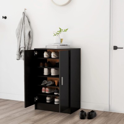 Gossi pantofar, negru, 60x35x92 cm, pal foto