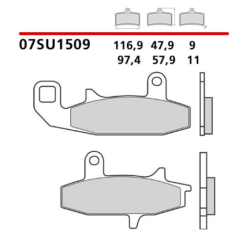 Placute frana fata brembo carbon ceramic 07SU1509