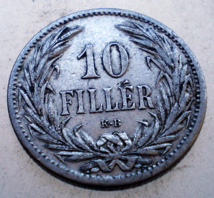 1.538 UNGARIA 10 FILLER 1908 KB