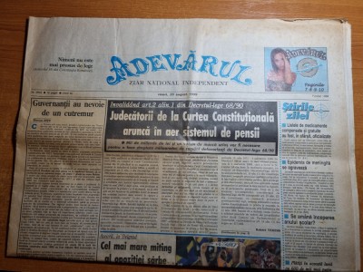 adevarul 20 auguest 1999 foto