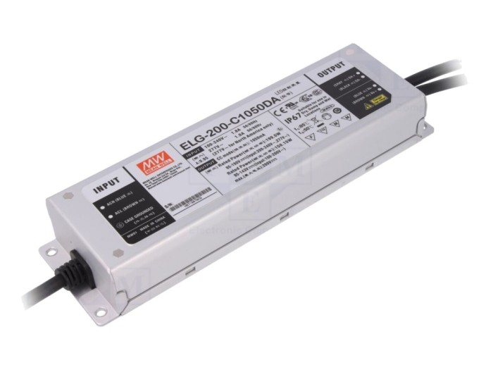 Alimentator LED DALI 95-190V 200W