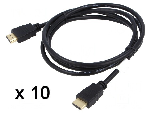 Cablu HDMI PVC negru 1,8m