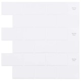 vidaXL Placă de metrou 50 pcs Alb 30 x 30 cm Poliuretan și PET 42046122
