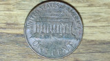 SUA / USA - moneda de colectie - 1 cent 1963 - Lincoln - serie mai rara !, America de Nord