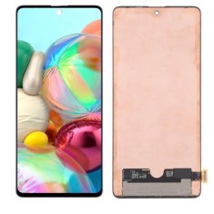 Display Samsung Galaxy A71 A715 Compatibil Cu Touchscreen Negru cu Rama foto