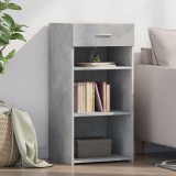 Gossi dulap, gri beton, 45x42,5x93 cm, lemn prelucrat