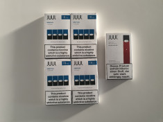 Kit 4 Pachete Juul MENTHOL + Dispozitiv Juul Ruby foto