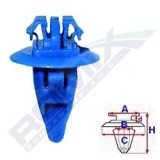 Clema, clips fixare Toyota Hilux, Hilux, Hilux Surf/4-Runner, Land Cruiser, Rav4 //; bandouri, set 10 buc, 75435010, 90967036