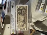 100 lei august 1947 pcgs64 unc bancnota gradata