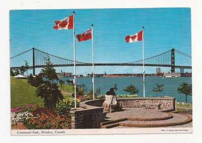 CN1 - Carte Postala - CANADA- Centennial Park , Windsor, Ontario, Circulata foto