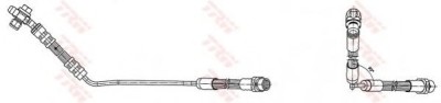 Conducta / cablu frana BMW X5 (E53) (2000 - 2006) TRW PHD491 foto