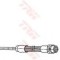 Conducta / cablu frana BMW X5 (E53) (2000 - 2006) TRW PHD491