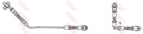 Conducta / cablu frana BMW X5 (E53) (2000 - 2006) TRW PHD491