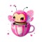 Sticker decorativ Pisica, Roz, 63 cm, 6081ST