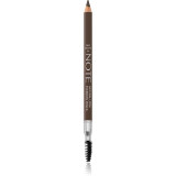 Note Cosmetique Natural Look creion pentru sprancene cu pensula 04 Deep Brown 1,08 g