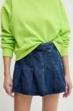 Answear Lab fustă și pantaloni denim femei, neted, high waist