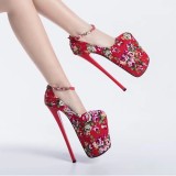 Pantofi Sexy Imprimeu Floral Size 38