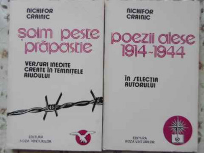 SOIM PESTE PRAPASTIE. POEZII ALESE 1914-1944 VOL.1-2 VERSURI INEDITE CREATE IN TEMNITELE AIUDULUI-NICHIFOR -230622 foto