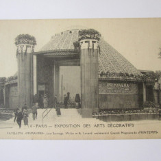 Carte postala Paris-Expozitia de arte decorative 1925-Pavilionul Primavera