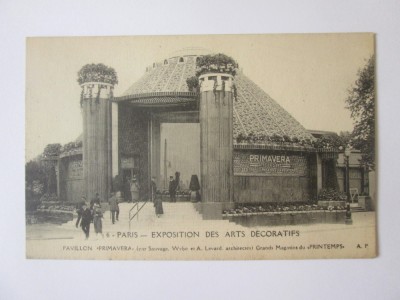 Carte postala Paris-Expozitia de arte decorative 1925-Pavilionul Primavera foto