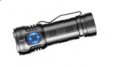 Lanternă Compactă de Aluminiu cu 8 LED-uri XPG, Magnet și Clips, &Icirc;ncărcare USB, Acumulator Li-Ion 26650, Lumină Roșie SOS