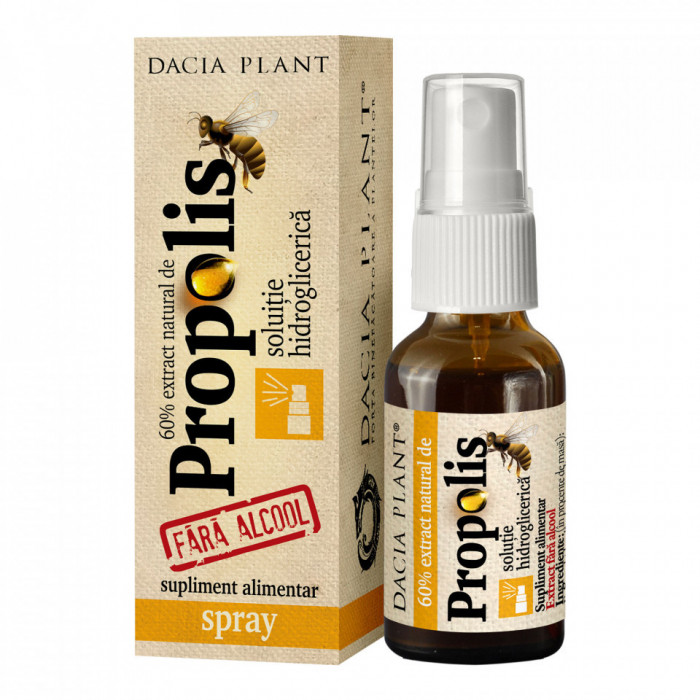 Propolis cu echinaceea fara alcool (spray) 20ml dacia plant