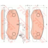 Set Placute frana punte Spate, Nissan Nv400 2010-2021; Interstar 2021-; Opel Movano B 2010-2020; Renault Master 3, 2010-2024; TRW