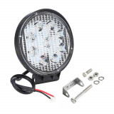 Proiector LED Auto Offroad 27W 12V-24V, 1980 Lumeni Rotund