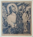 Dimitrie Hornung - Iisus Hristos, Gravura in Lemn