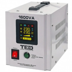 UPS 1600VA/1050W runtime extins utilizeaza doi acumulatori (neinclusi) TED UPS Expert TED000330 SafetyGuard Surveillance