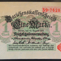 Bancnota istorica 1 MARK / MARCA - GERMANIA, anul 1914 *cod 894 A - BERLIN