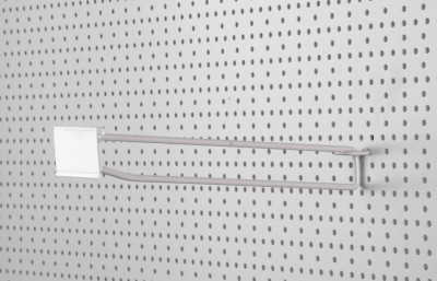 Rafturi pentru umerașe H17 0300 mm, cu etichetă de preț din PVC foto