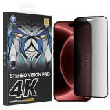 Folie de protectie Ecran Privacy Lito D+ Max 4K pentru Apple iPhone 18 Pro Max, Sticla Securizata, Full Glue