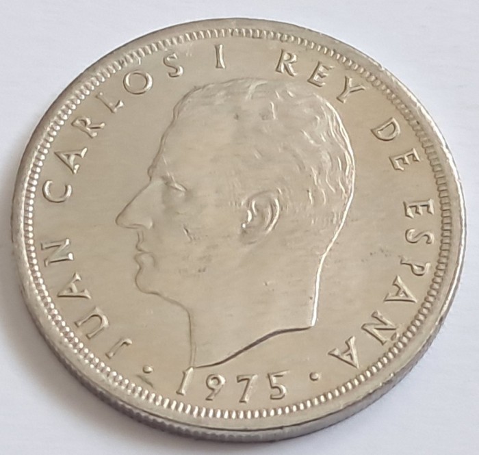 Spania, 5 Pesetas 1975, Juan Carlos I