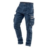 Pantaloni de lucru din denim NEO cu 5 buzunare, elastan, marimea XS