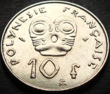 Moneda exotica 10 FRANCI - POLYNESIE / POLINEZIA FRANCEZA, anul 1998 * cod 3902