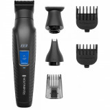 Set de tuns barba si parul 6 in 1 Remington Graphite Series G3 PG3000, Acumulator, 2-20 mm, Lame Grafit, Negru