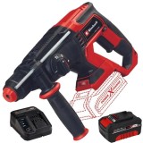 Einhell TE-HD 18/20 Li PXC + Starter Kit - Rotopercutor SDS-Plus 1.8 J + Set 1 acumulator si incarcator Li-Ion 18 V 4 Ah