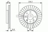 Disc frana DAEWOO CIELO (KLETN) (1995 - 1997) BOSCH 0 986 479 S98