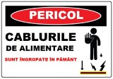 Placuta cablurile de alimentare sunt ingropate in pamant