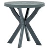 Masa Bistro Verde &Oslash;70 cm Plastic, Masa Gradina Exterior, Masa Bar, Rotunda, Rezistenta Intemperii