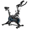 Bicicleta Spinning Rebel Active, Volanta 4kg, Reglare Ghidon si Sa, Curea, Greutate Max 100kg, Afisaj LCD