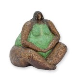 Femeie sezand-statueta moderna din bronz TBE-58