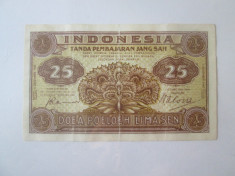 Indonezia 25 Sen 1947 foto