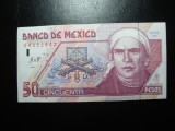 Bancnota Mexic 50 Pesos, 1996 - Superba! Numismatica America