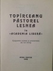 Toparceanu, Pastorel, Lesnea la Academia Libera, Ion Arhip, epigrame ?i pove?ti foto