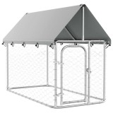 Cumpara ieftin Padoc pentru caini de exterior, cu acoperis, 200x100x150 cm