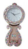 Cumpara ieftin Ceas de perete cu pendul, Princess gold, 59 cm, RK35PND